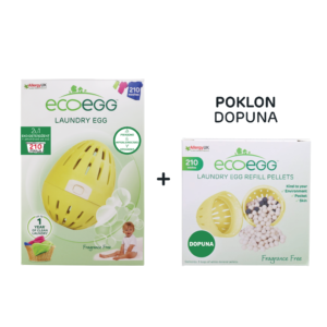 AKCIJA! ECOEGG 2u1 deterdžent i omekšivač za veš, Bez mirisa-210 pranja + POKLON DOPUNA OD 210 PRANJA!