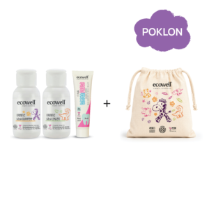 Ecowell Mini putni set organske kozmetike za bebe i decu + POKLON vrećica